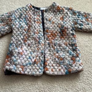 MANGO Baby Wool Boucle Coat 3T Toddler Jacket